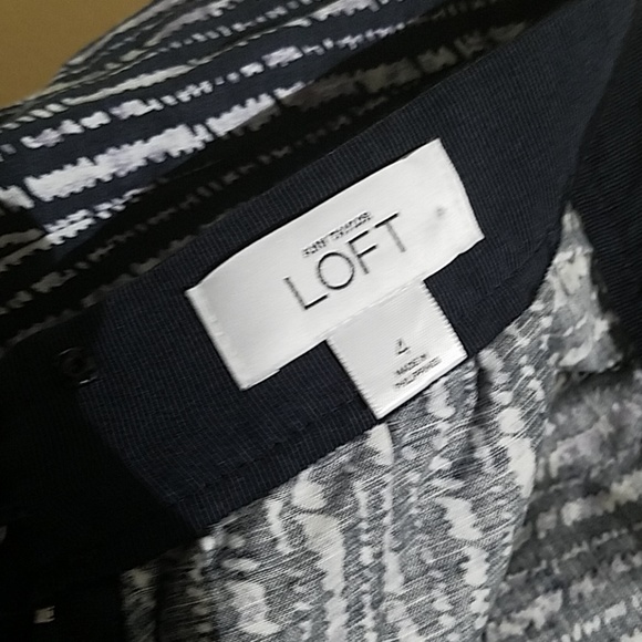 LOFT blue and white skirt C32 - Picture 5 of 5